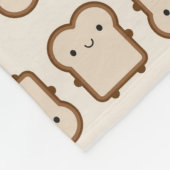 Kawaii Brot / Toast Fleece Blanket (Ecke)