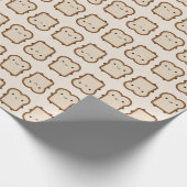 Kawaii Brot / Toast Geschenkpapier (Ecke)