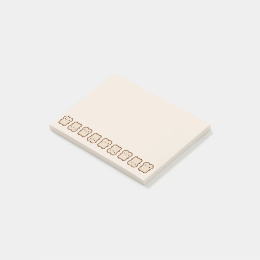 Kawaii Brot / Toast Post-it Klebezettel (angewinkelt)