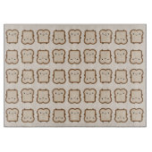Kawaii Brot / Toast Schneidebrett (Vorderseite)