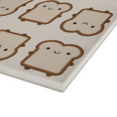 Kawaii Brot / Toast Schneidebrett (Ecke)