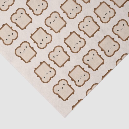 Kawaii Brot / Toast Seidenpapier (Ausschnitt)