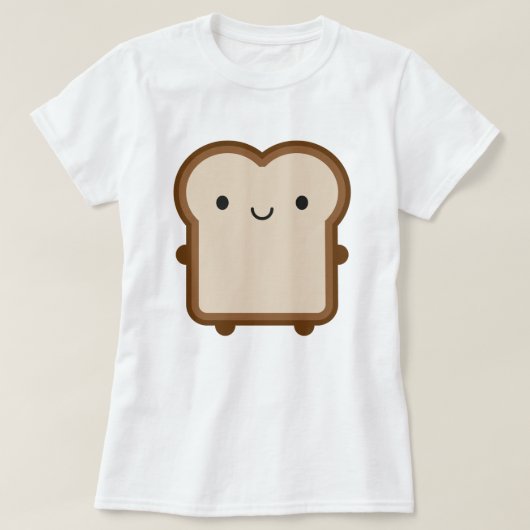 Kawaii Brot / Toast T-Shirt (Design vorne)