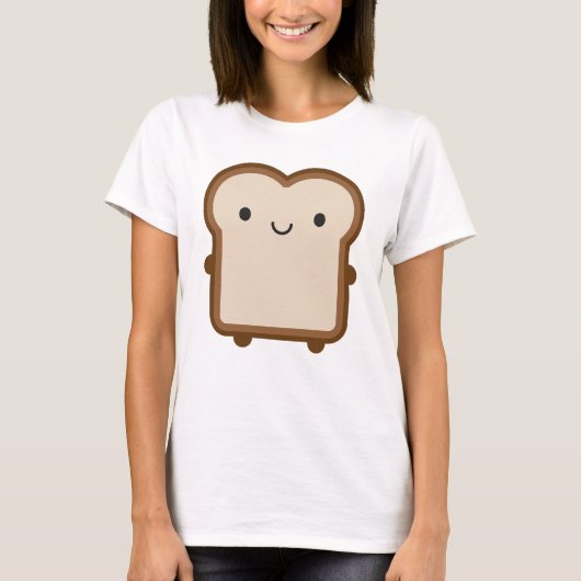 Kawaii Brot / Toast T-Shirt (Vorderseite)