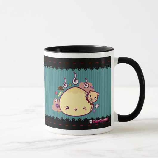 Kawaii Brötchen in Angriff genommen! Tasse (Rechts)