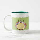 Kawaii Brötchen Zweifarbige Tasse (Links)