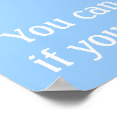 Kawaii Brown Horse versucht ein Einhorn zu sein Poster (Ecke)