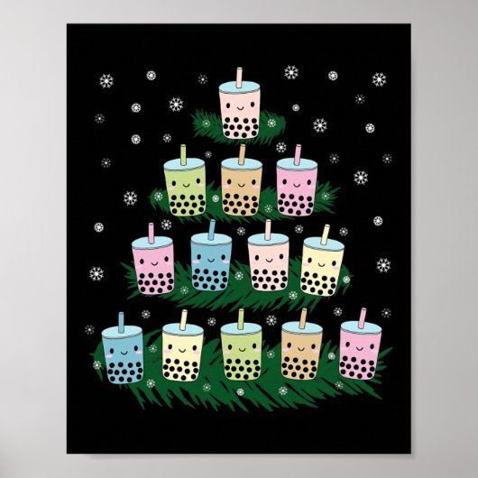 Kawaii Bubble Milk Tea Bo Tessin Poster (Vorne)