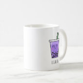 Kawaii Bubble Tea Boba Taro Ube Lila Yam Name Kaffeetasse (VorderseiteRechts)