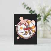 Kawaii Bubble Tea Cat Cudly Kitty Postkarte (Stehend Vorderseite)