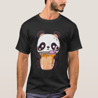 Kawaii Bubble Tea Panda Boba-Tee Japanisch T-Shirt