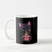 Kawaii Bubble Tee für Frauen Boba Maneki Neko Katz Kaffeetasse (Links)