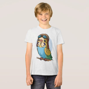 Kawaii Budgie - Niedliche Parakeet Bird Illustrati Tri-Blend Shirt