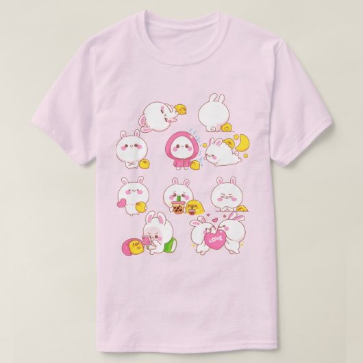 Kawaii Bunnies T-Shirt (Design vorne)