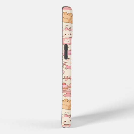 Kawaii Bunny Bakery Pattern Phone Case (Rückseite / Rechts)