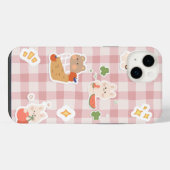 Kawaii Bunny & Bear Ästhetik iPhone 14 Pro Hülle – iPhone 14 Plus Hülle (Rückseite (Horizontal))