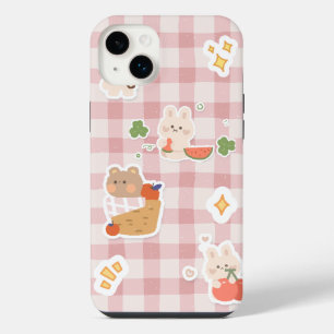 Kawaii Bunny & Bear Ästhetik iPhone 14 Pro Hülle – iPhone 14 Plus Hülle