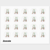 Kawaii Bunny Bubble Tea Sticker (Blatt)