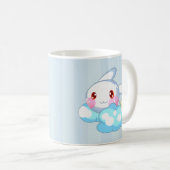 Kawaii Bunny, Cloud & Star Custom Kaffeetasse (VorderseiteRechts)