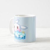 Kawaii Bunny, Cloud & Star Custom Kaffeetasse (Vorderseite Links)