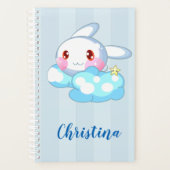 Kawaii Bunny, Cloud & Star Custom Planer (Vorderseite)