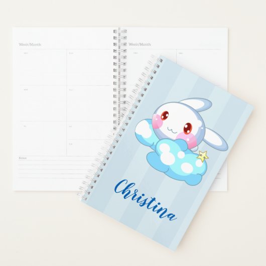 Kawaii Bunny, Cloud & Star Custom Planer (Anzeige)