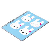 Kawaii Bunny Emotions Notizblock (Linke Seite)