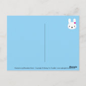 Kawaii Bunny Emotions Postkarte (Rückseite)