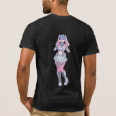 Kawaii Bunny Girl Pastel Furry T - Shirt (Rückseite)