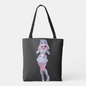Kawaii Bunny Girl Pastel Furry Tote Bag Tasche (Rückseite)