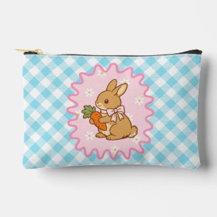 Kawaii Bunny Karotte Frühlingsblumen Zubehörtasche