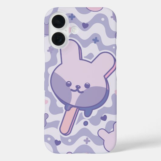 Kawaii Bunny Popsicle Case-Mate iPhone Hülle (Rückseite)