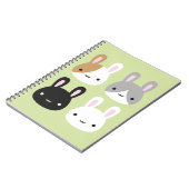Kawaii Bunny Rabbits Notizblock (Linke Seite)