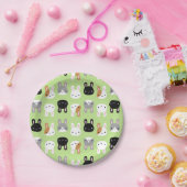 Kawaii Bunny Rabbits Pappteller (Party)