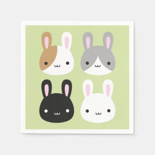 Kawaii Bunny Rabbits Serviette