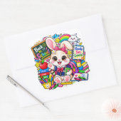 Kawaii Bunny Ready Set Learn Aufkleber (Umschlag)
