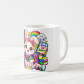 Kawaii Bunny Ready Set Learn Kaffeetasse (VorderseiteRechts)