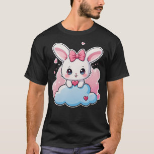 Kawaii Bunny Süße Chibi-Hasen-Kunst auf T-Shirt