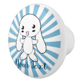 Kawaii Bunny's Hug Custom Keramikknauf (Rechts)