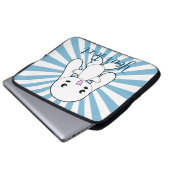 Kawaii Bunny's Hug Custom Laptopschutzhülle (Vorne Knopf)