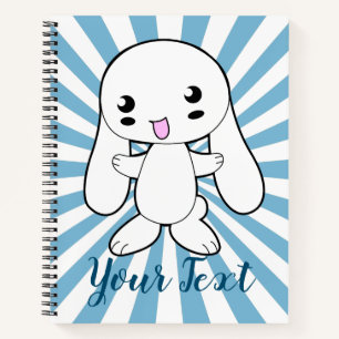 Kawaii Bunny's Hug Custom Notizblock