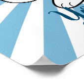 Kawaii Bunny's Hug Custom Poster (Ecke)