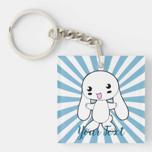 Kawaii Bunny's Hug Custom Schlüsselanhänger