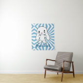 Kawaii Bunny's Hug Custom Wandteppich (Beispiel)