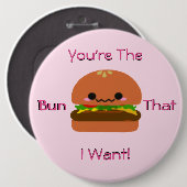 Kawaii Burger Button (Vorne & Hinten)