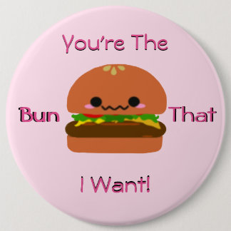 Kawaii Burger Button