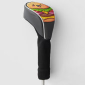 Kawaii Burger Delight Golf Headcover (angewinkelt)