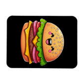 Kawaii Burger Delight Magnet (Horizontal)