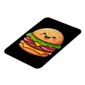 Kawaii Burger Delight Magnet (Linke Seite)