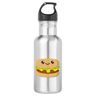 Kawaii Burger Edelstahlflasche
